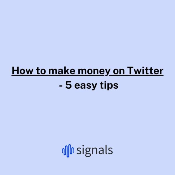 How to make money on Twitter - 5 easy tips