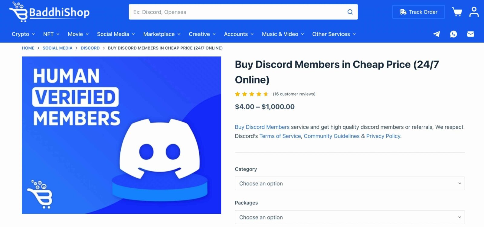 baddhishop buy discord members