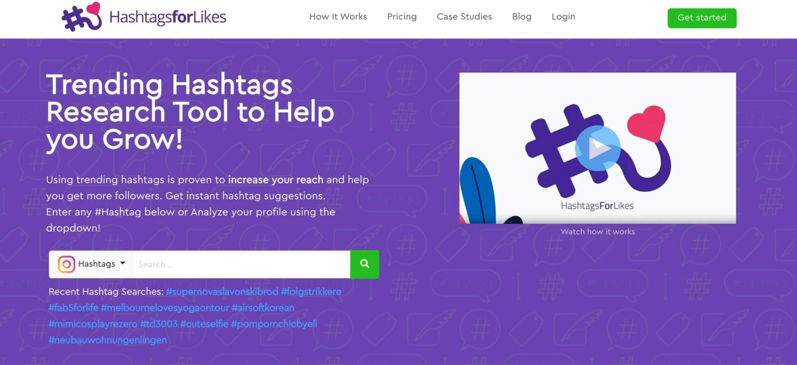 hashtagsforlikes tiktok tool