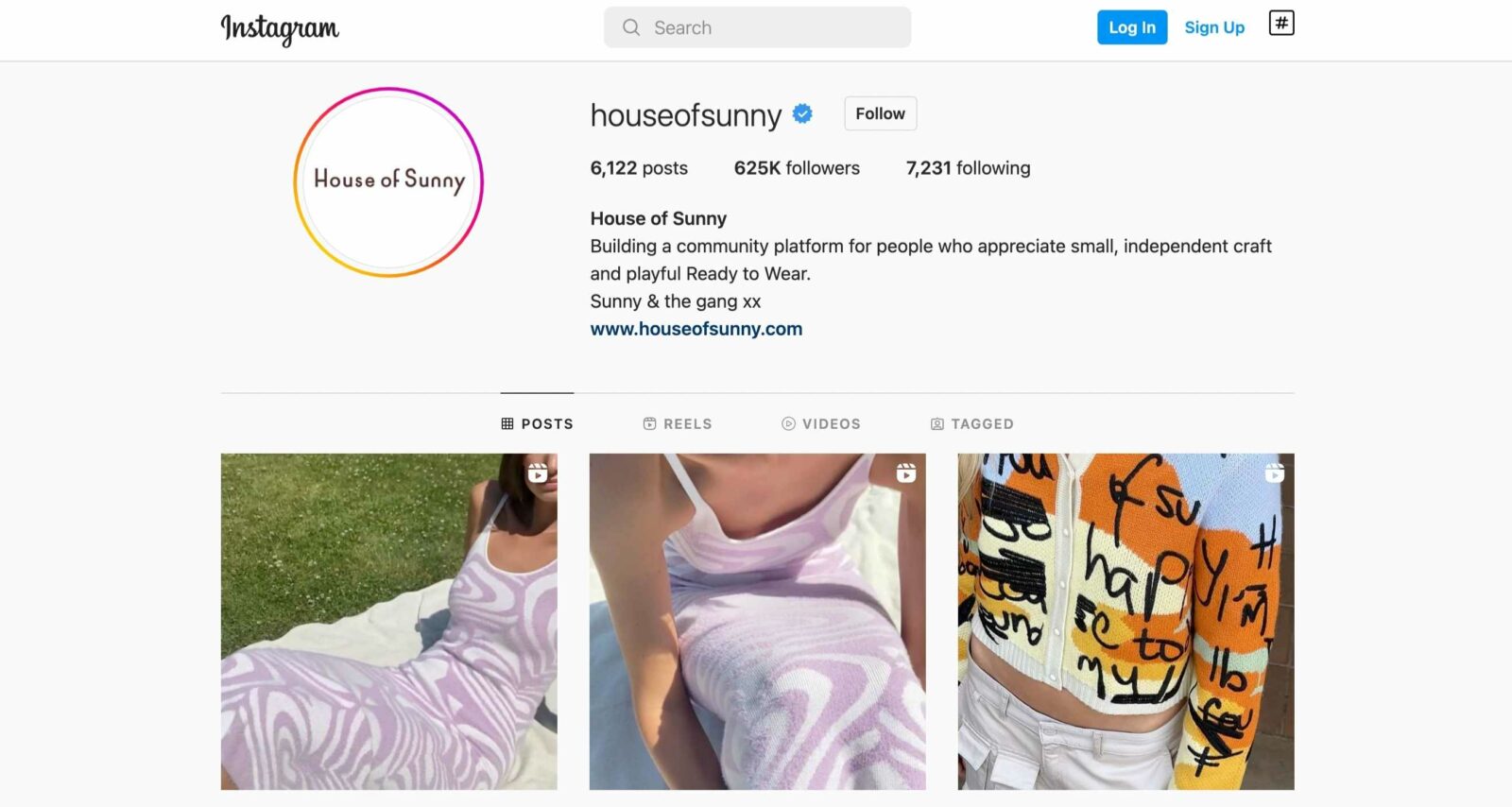 house of sunny instagram clothing boutique