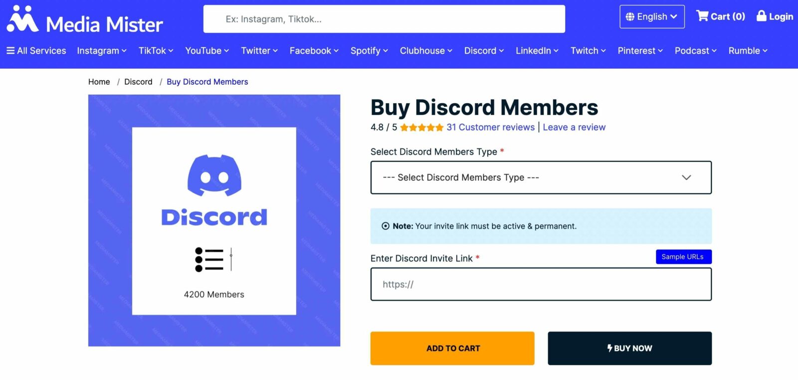 media mister buy discord members