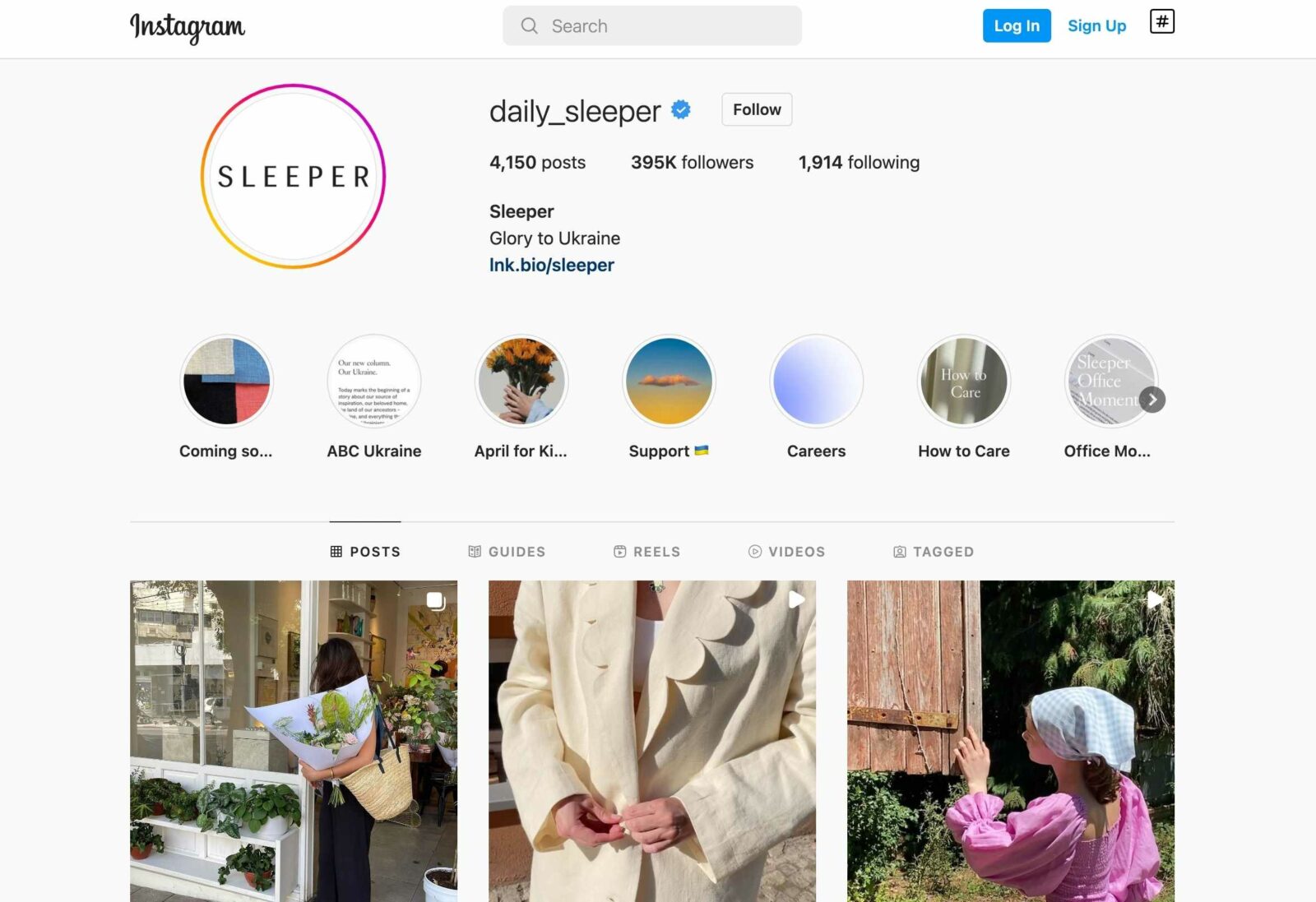 sleeper instagram clothing boutique