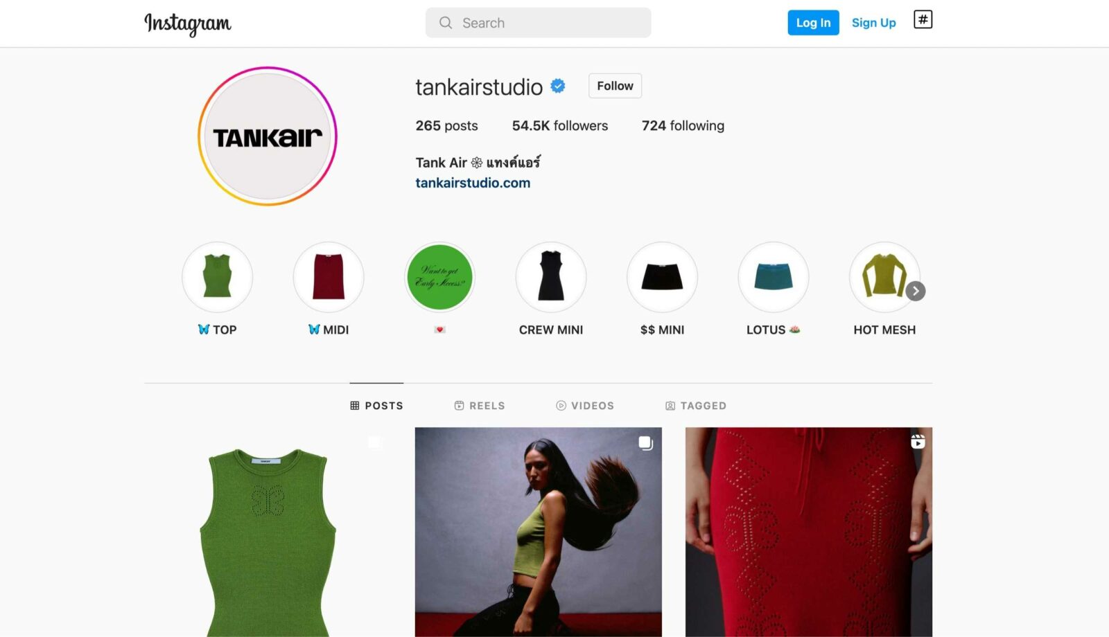 tankair instagram clothing boutique